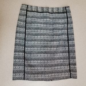 Liz Claiborne Abstract Tweed Skirt